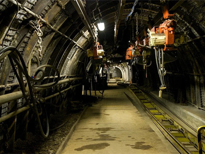 Monitoreo de vía del pasaje de mina de carbón